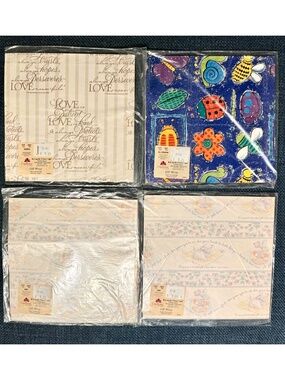 NEW DAYSPRING Wrapping Paper (4 pkg) Bible Scriptures Gift Baby Wedding Vintage